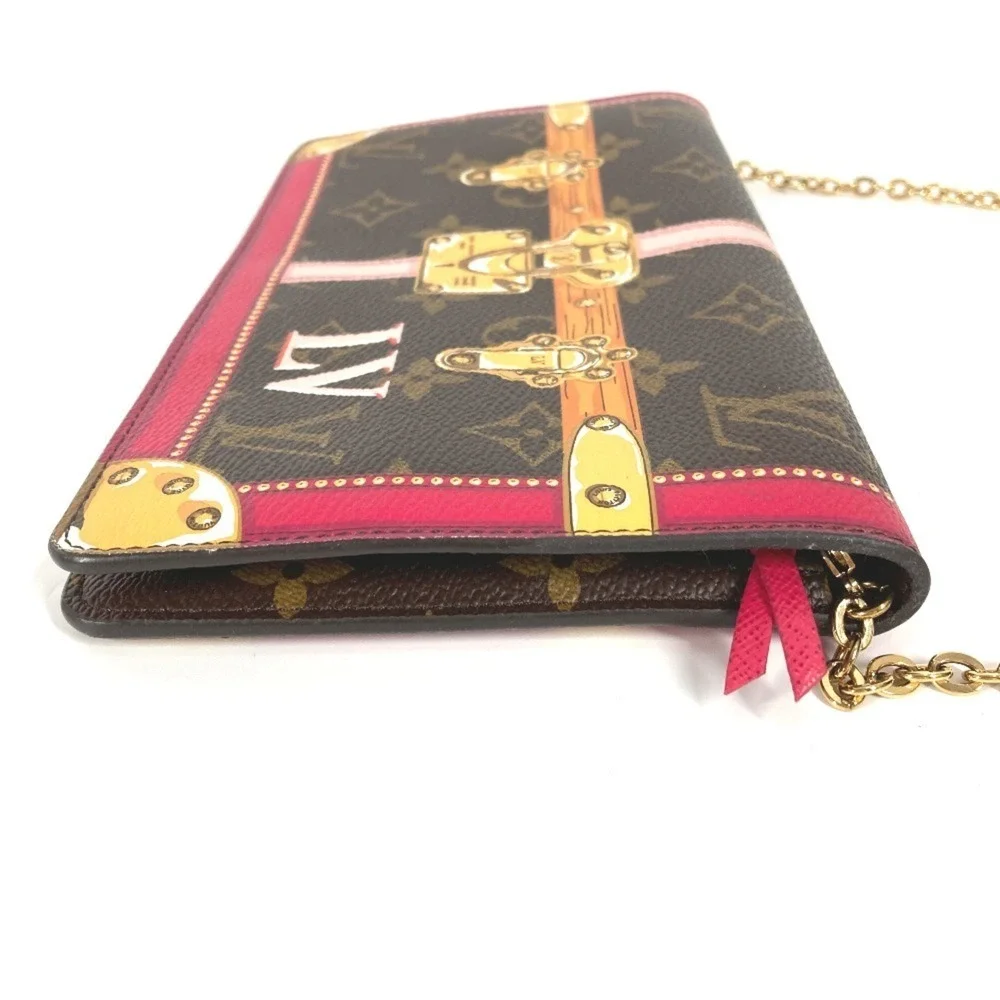 LOUIS VUITTON Brown Monogram Canvas Pochette Shoulder Bag